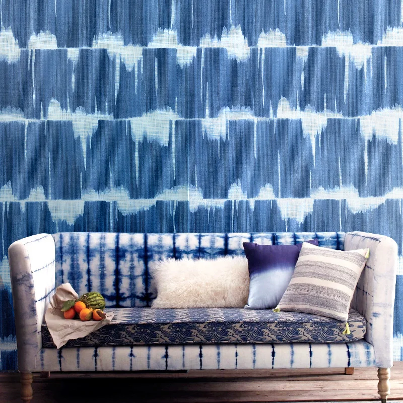 Decor Wall Papers Home Geometric For Living Room Walls Mural Blue Grey Wallpaper Roll For Bedroom Decoration Papier Peint beibehang customize the new modern visual space office simple and atmospheric geometric architectural wallpaper papier peint
