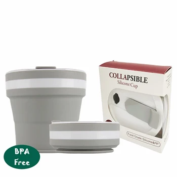 

Silicone folding coffee cup portable outdoor environmental protection cup leak-proof small cups coffee mug