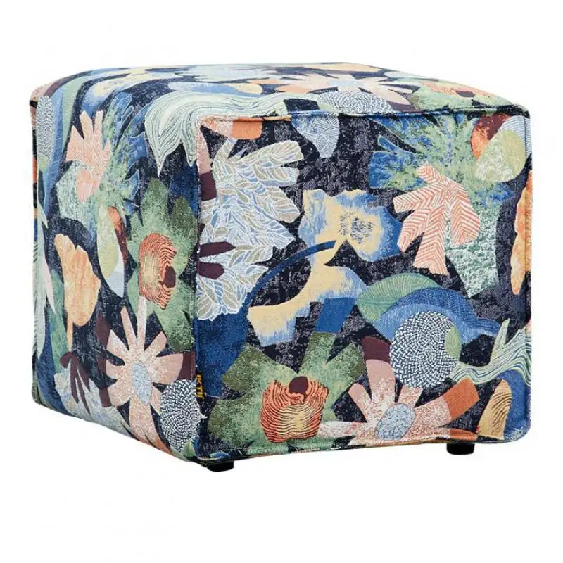 Современный и лаконичный диван/тканевый художественный квадратный табурет для