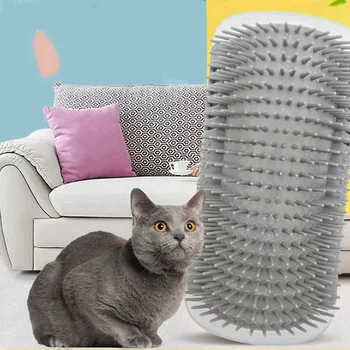 

Pet Hair Removal Massage Comb Pets Corner Comb Removable Cat Corner Scratching Rubbing Brush Pet Grooming Cleaning Supplies