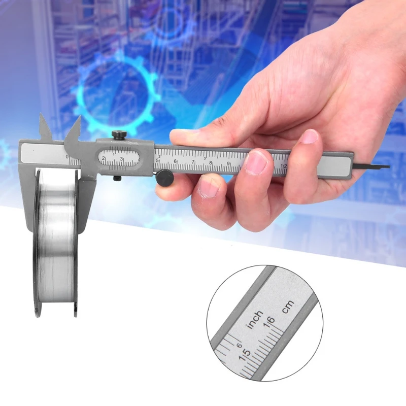 Micrometer Gauge Tool Hegebeck Vernier Caliper 0-150mm/0-5.9 Inch - Carbon Steel Precision Measuring Tool Metal Micrometer Gauge