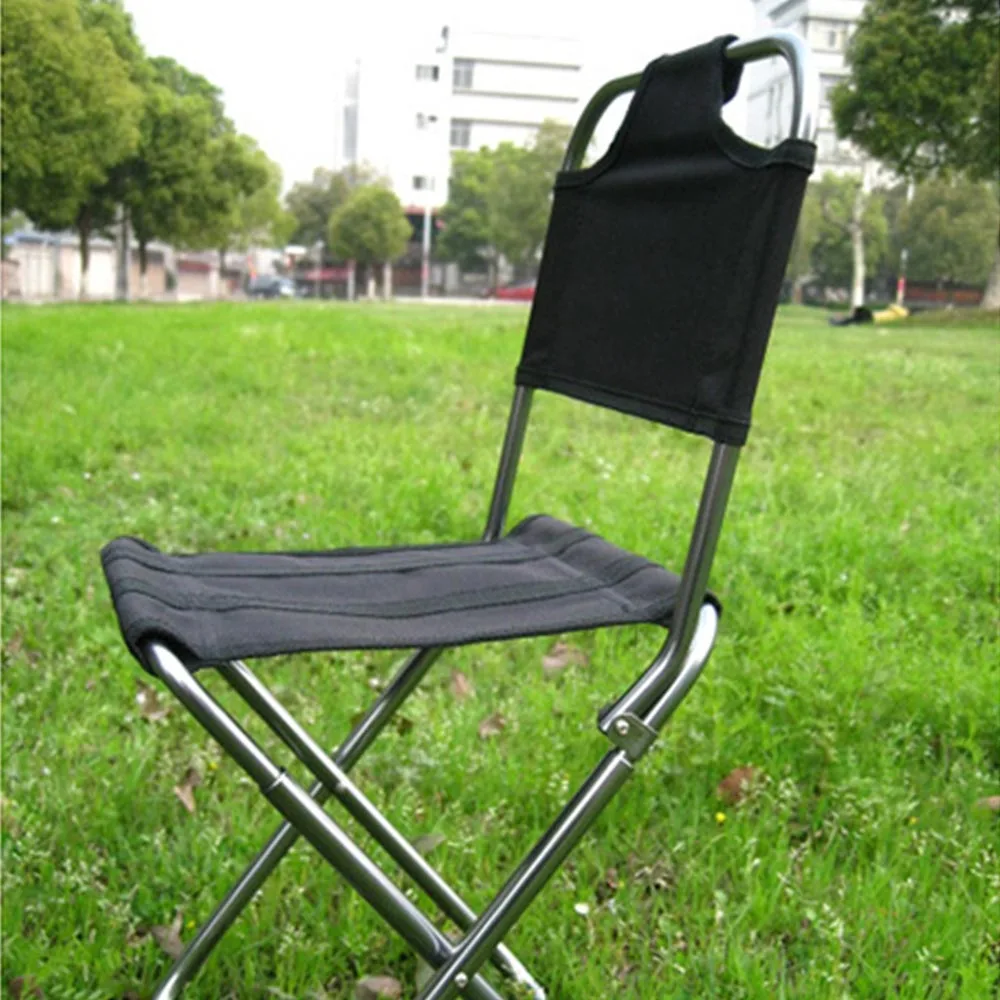 Outdoor Foldable Aluminum Steel Chair Fishing Chair Folding Chairs Camping Picnic Beach Travel Portable