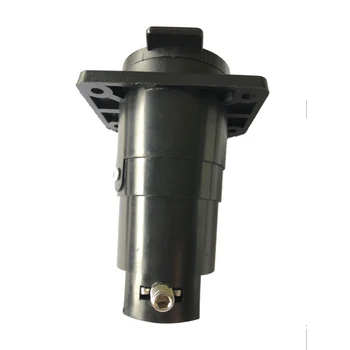 

Round Trailer 7 Way Connector Female Rv Light Plug Heavy Duty 7 Poles Socket