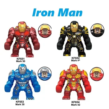 

Building Blocks Heroes Series Movie Infinity War Machine Action Iron Man Big Figures Figurine For Children Toys Gift KF6064