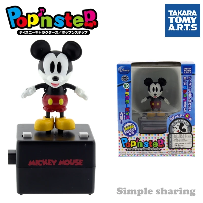 Takara Tomy Arts Popn Step Pixar Disney Figure Baby Toys Anime Kids Doll Mickey Mouse Funny Child Bauble Play Talk Connectable Aliexpress