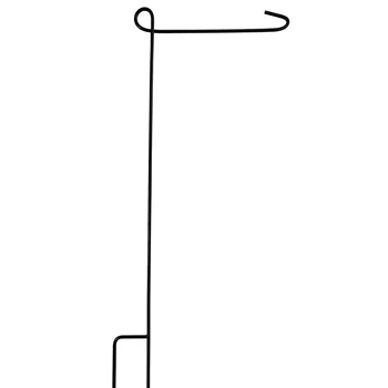 

Garden Flag Pole Holder Stand Black Metal Iron Stake Poles for Outdoor Garden Lawn Yard 100cm Tall X 40cm Wide