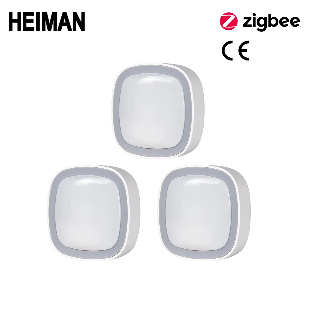 3 PCS HEIMAN Zigbee умный датчик движения PIR инфракрасный датчик умного дома система безопасности беспроводная Противоугонная сигнализация устройство безопасности - Цвет: 3 PCS