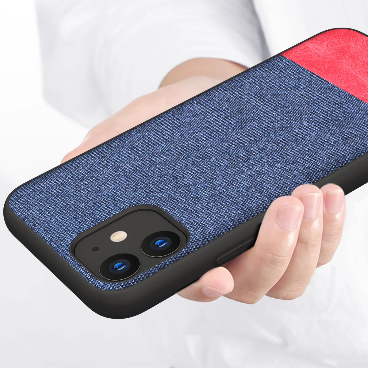 For iphone X XR XS Max 7 8 6 6s Plus Ultra Shockproof Back Cover Cloth Fabric Silicone Soft Edge Protect Case   For 11 Pro Max