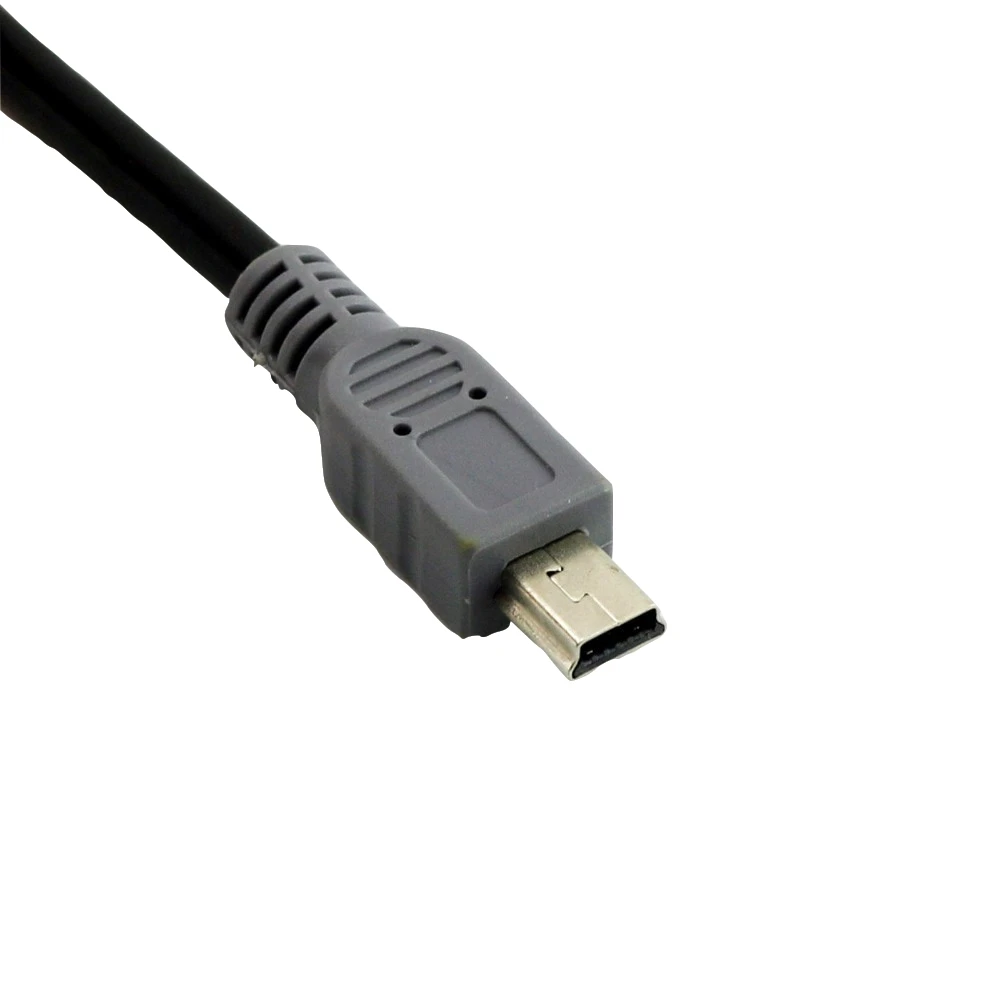 10 шт. Mini USB B Мужской к Micro USB 5-контактный штекер кабеля для передачи данных OTG адаптер конвертер мужчина к штырь, кабель 50 см/1.5ft