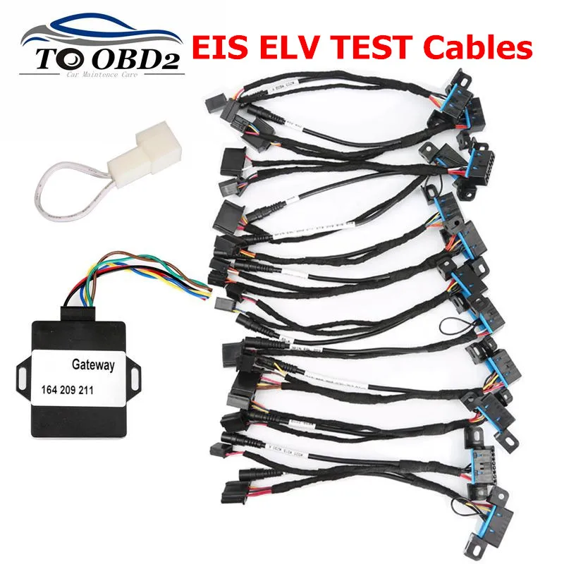 

EIS ELV Test cables for Mercedes FOR Benz works together with Xhorse VVDI MB BGA TOOL 12PCS With FOR Mercedes Gateway Adapter