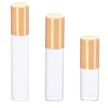 

5Pcs 10ML/5ML /3ML Glass Roll On Essential Oil Bottle Empty Perfum Bottles Refillable Bottles Travel Makeup Container