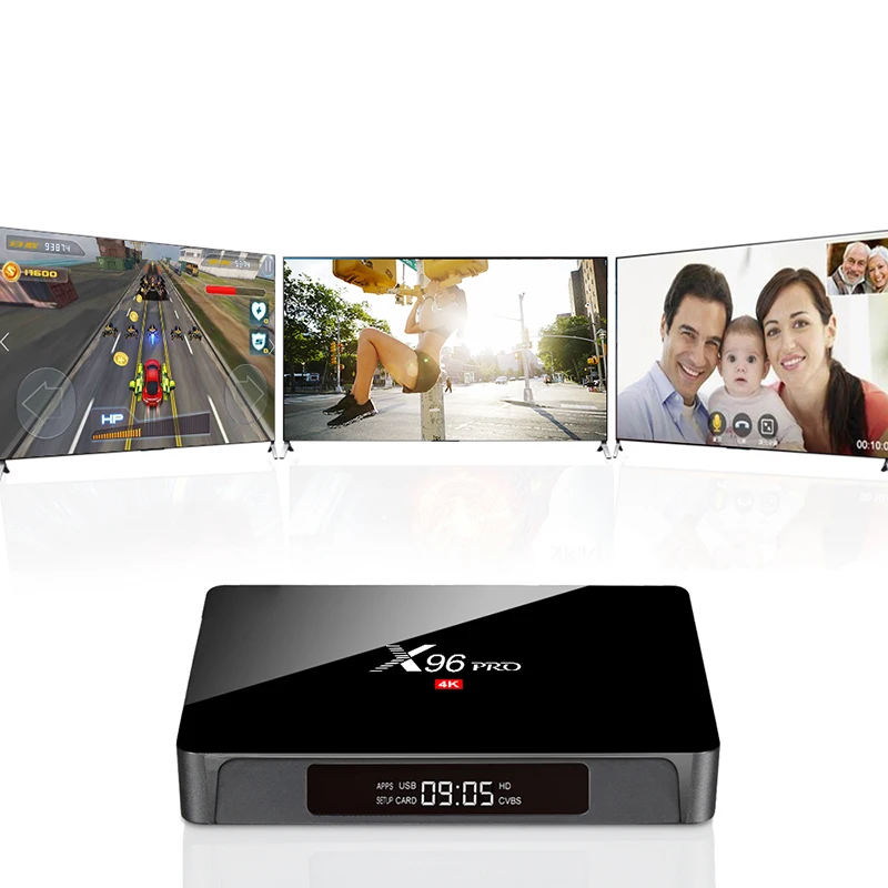 X96 PRO Amlgoic S905W Android 9,0 tv Box 2 Гб 16 Гб H.264 4K Wi-Fi передатчик для интернет-телевидения подписка испанско-португальский Netflix 1 год обновленная ТВ коробка