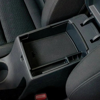 

Car Storage Box Center Console Armrest Container Black New High quality