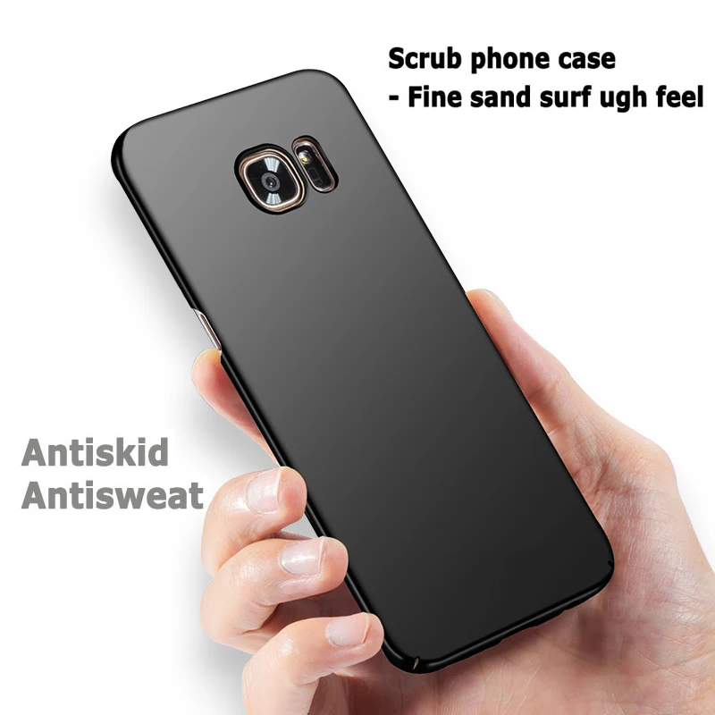 Чехол для Samsung S7 Edge жесткий матовый простой чехол из поликарбоната ультратонкие