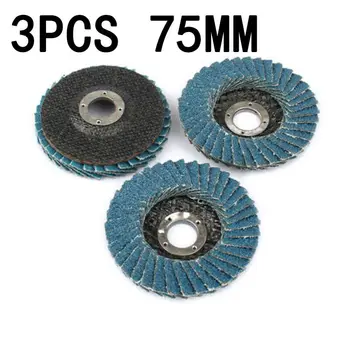 

3pcs Sand Disc Grinding Abrasive Wheel Angle Wood Grinder Tool Metalworking Set