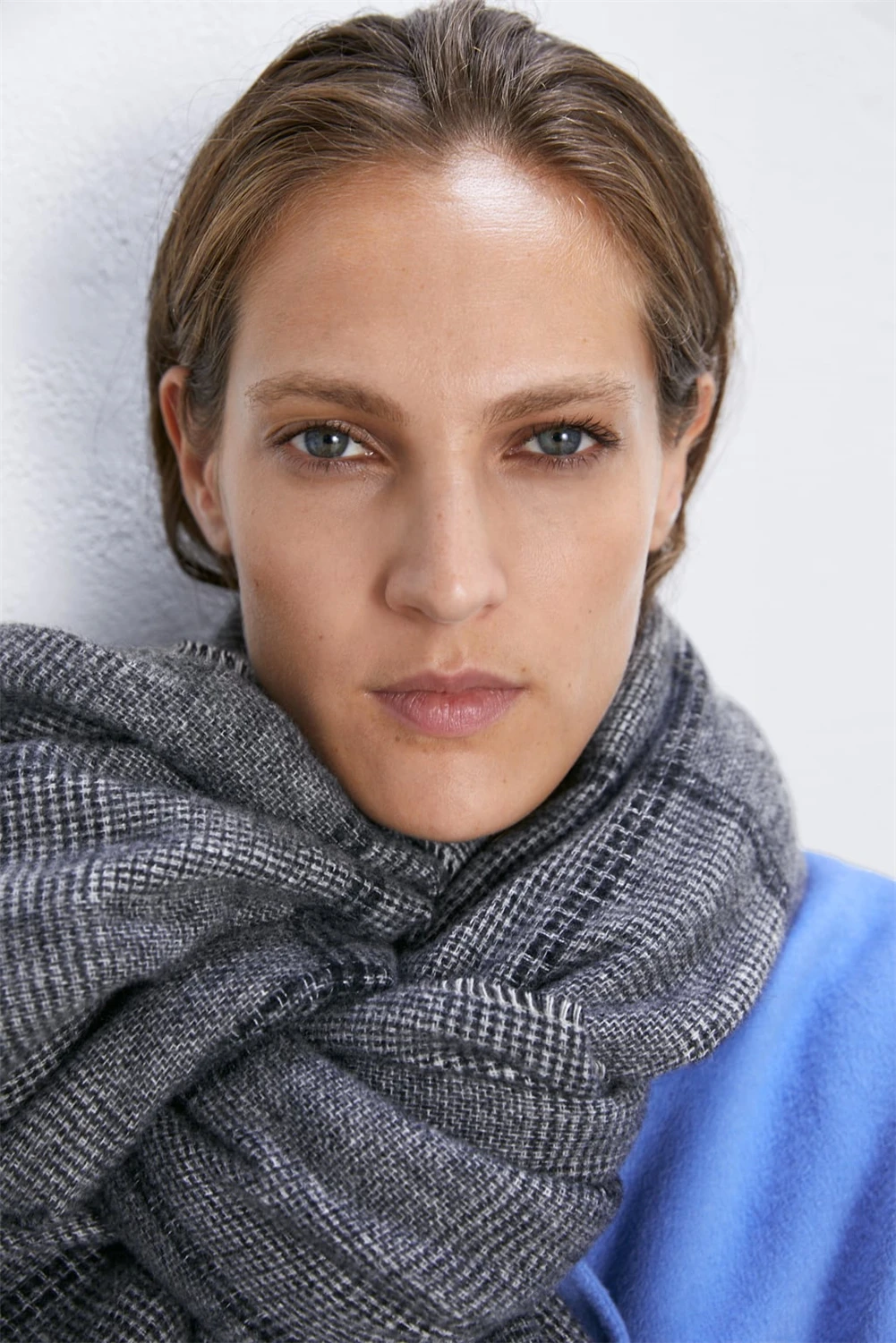 ZA женский шарф Ограниченная серия модный зимний клетчатый шарф богемский женский шарф в клетку вечерние шарфы в подарок