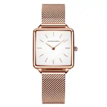 Japan Movement DropShipping Women Watches Rose Gold Simple Fashion Casual Wristwatch Luxury Ladies Square Watch Relogio Feminino