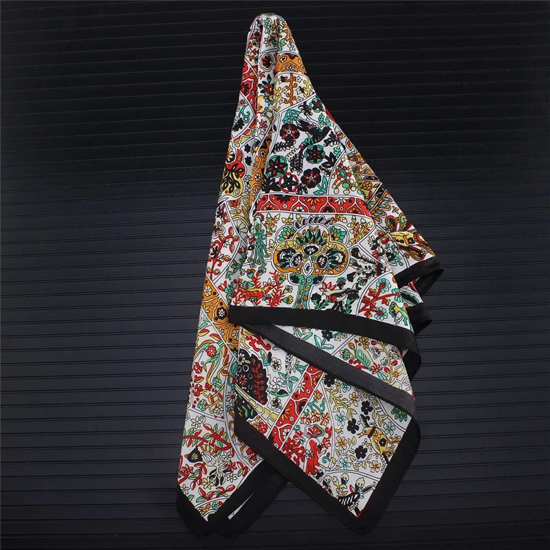 Бренд Yilian Ван Гог Картина маслом модный Шелковый шарф модная повязка на голову шейный платок бандана высокое качество