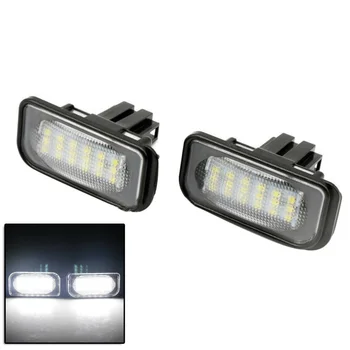 

1 Pair 6500K White 18 LED License Plate Light For Mercedes-Benz W203 4D Sedan