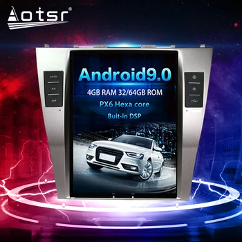 

10.4 inch PX6 Android 9.0 Tesla Style Vertical Screen GPS Navigation BT Car Multimedia Radio Player For Toyoya Camry 2007-2011