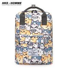 

2021 New Women Backpack for Girls Boys School Bags Teenage Canvas Waterproof School Back Pack Printing Fashion laptop Bagpack