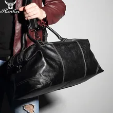 Flanker мужская дорожная сумка из натуральной кожи модное путешествие на выходные сумки из мягкой коровьей кожи большая сумка на плечо большая сумка