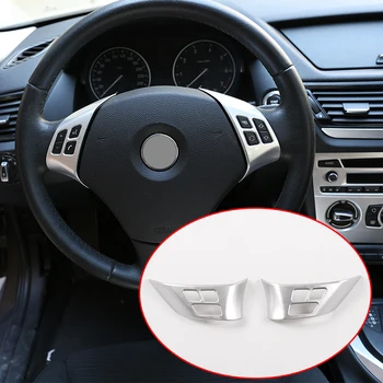

For BMW E90 E92 3 Series 2005-2012 Accessories ABS Chrome Car Steering Wheel Button Frame For BMW X1 E84 2010-2013