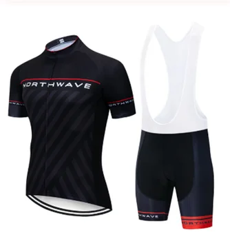 

Northwave 2019 summer Men Cycling Jersey Short Sleeve Set Breathable bib shorts MTB cycling Clothing ropa ciclismo hombre NW
