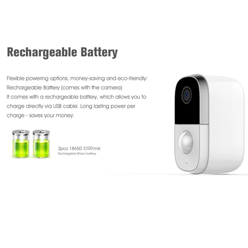 1080P 100% Wire-Free Security Battery Camera Full