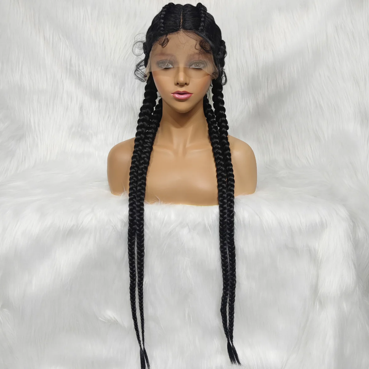Synthetic wigs for black women 37 inches