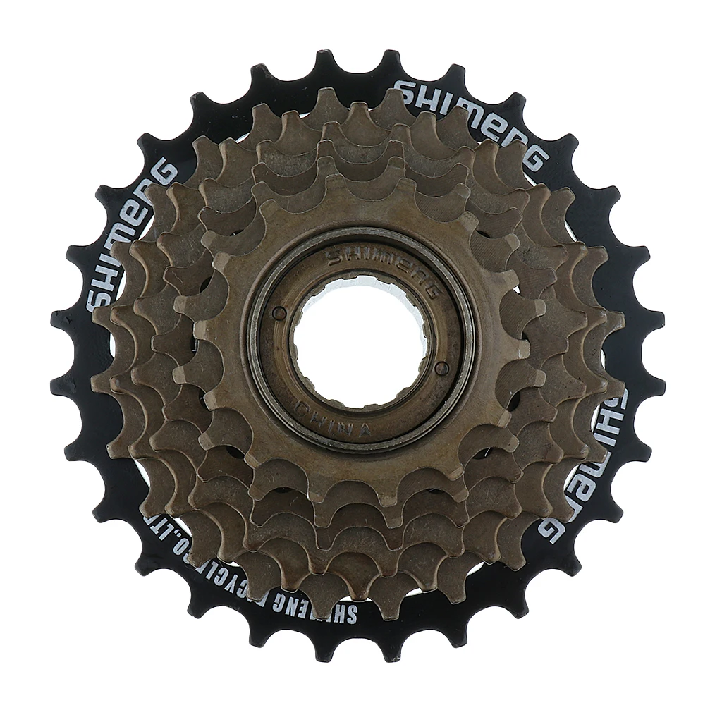 7-Speed Tourney Bicycle Freewheel Bike Sprocket 7 Speed Cassette 14-16-18-20-22-24-28T for Mountain MTB Bike