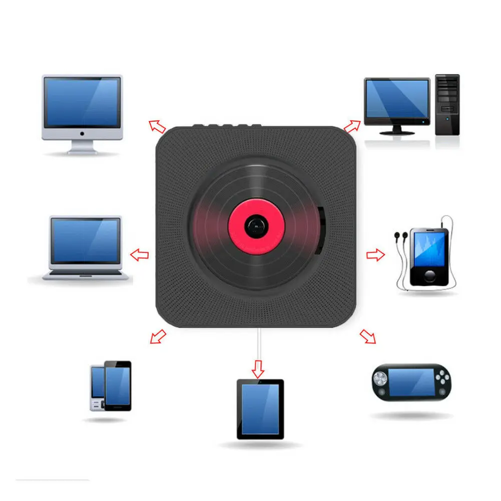 HOME OFFICE SURROUND SOUND SYSTEM CD MP3 PLAYER REMOTE CONTROL NEW