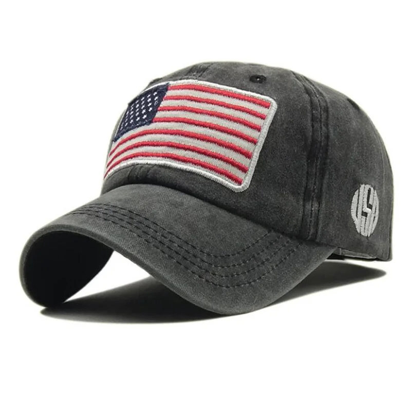 Тактические однотонные бейсболки, мужские летние военные армейские шапки, дизайнерские бейсболки с полосками флага США