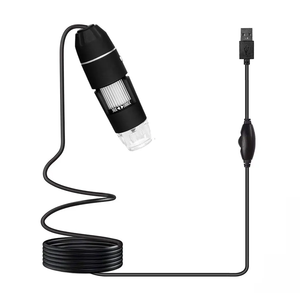

Black Endoscope Photos Waterproof Durable Hand Held Endoscope Mobile Phones ABS Practical Monitoring Digital Microscope