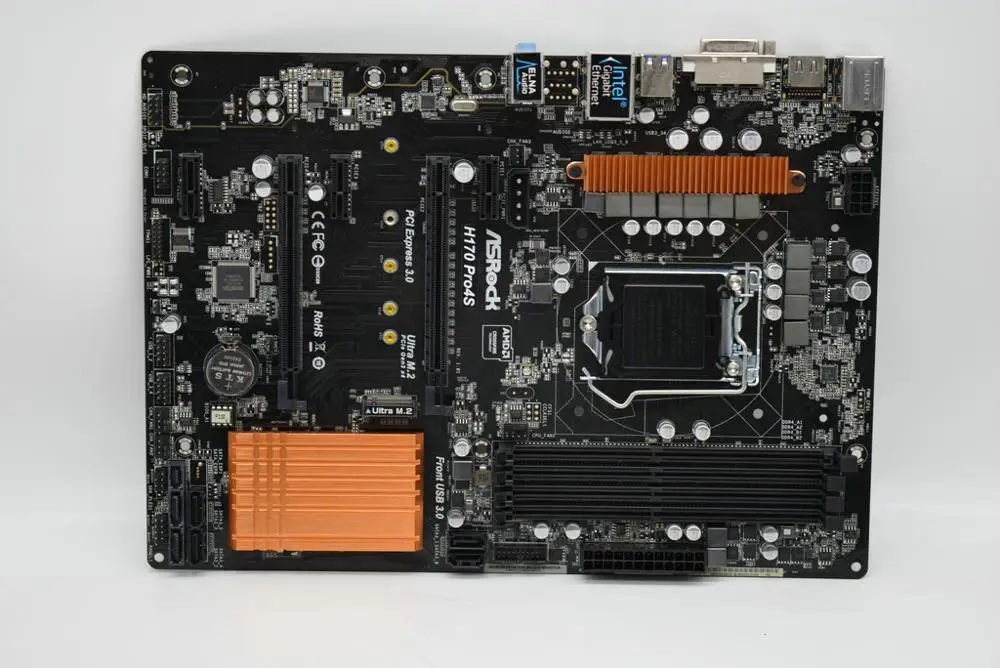 Для ASRock H170 PRO4S 1151 pin DDR4 M.2 ATX плата с поддержкой 7700K оригинальная б/у материнская