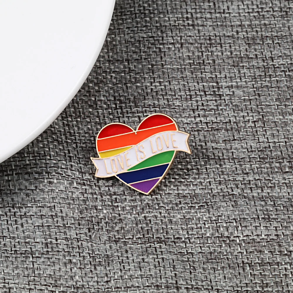 LGBT, дизайнерская брошь на булавке, креативное мороженое, сердце, палец, флаг, радуга, Металлическая Булавка, жетон для геев, лесбиянок, Прайд, значок на лацкане, ювелирное изделие, подарок