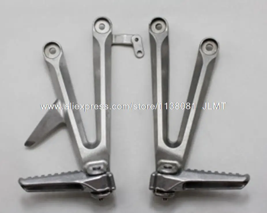 Мотоциклетные задние Серебристые подножки CBR1000RR 2004-2007 fit HONDA CBR1000RR подножки кронштейны