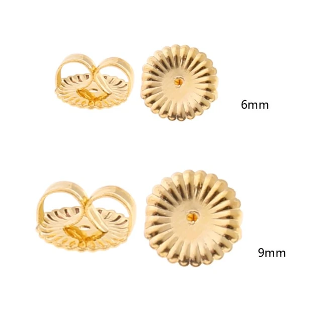 5 Pairs Sterling Silver Screw on Earring Backs Replacements Hypoallergenic  Secure Locking ScrewBacks for Threaded Post