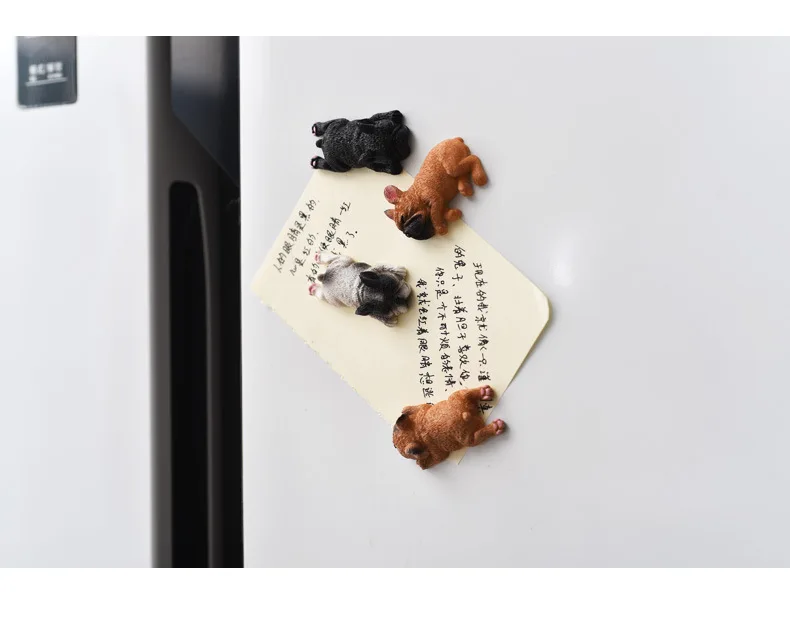 Милый спальный холодильник магниты продукты Сонная серия бульдог игрушка украшение на холодильник паста для домашнего декора стен