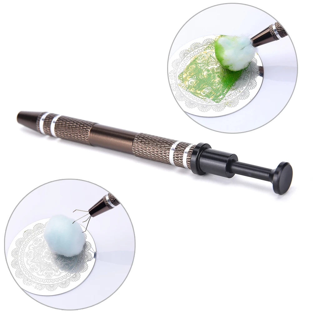 

1pc Manicure Saver Cotton Claw Clean Nail Template Claw Nail Stamping Plates Tool Nail Art Tools Set High Quality Hot Selling