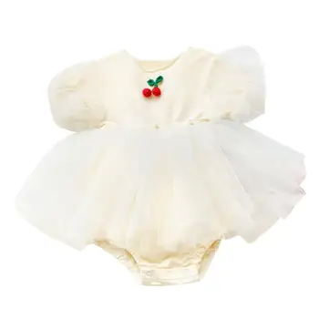 

Baby Girls Summer Fancy Lace Dress Bodysuits Infant Toddler Kids Cute Rompers