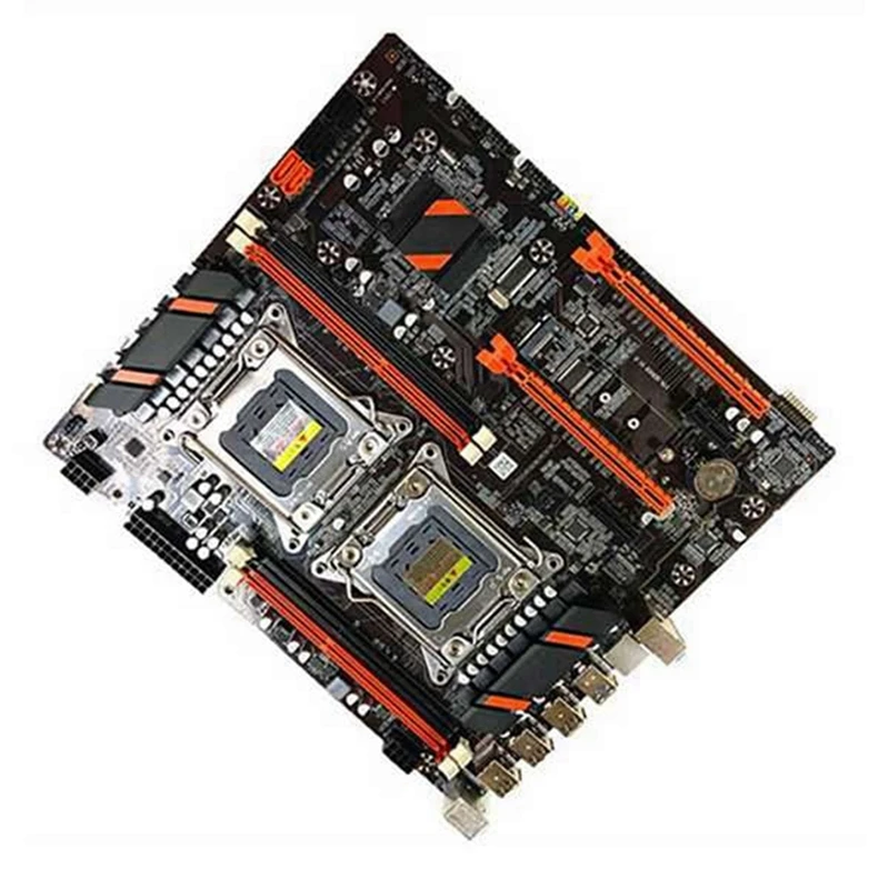 X79 Dual CPU Motherboard LGA 2011 with Switch Cable M.2 NVME SATA3 USB3.0 Support RECC DDR3 RAM for Game Motherboard good pc motherboard