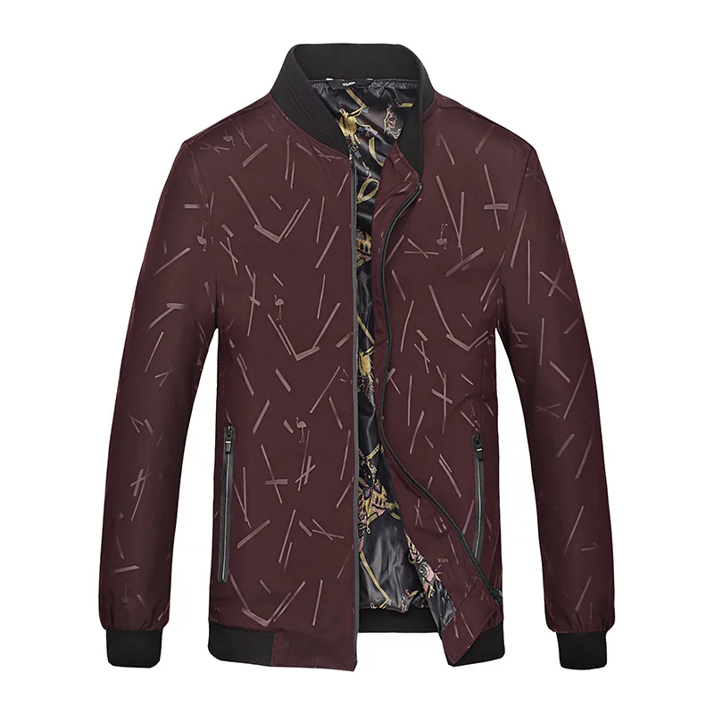 

2018 Autumn New Style Men's Extra Large MEN'S Jacket Plus-sized Loose-Fit Baseball Collar Lard-bucket Jacket Tops