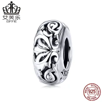 

Hollow out Decorative Pattern Diy 925 sterling silver original spacer beads for jewelry making Fit pandora charm bracelet