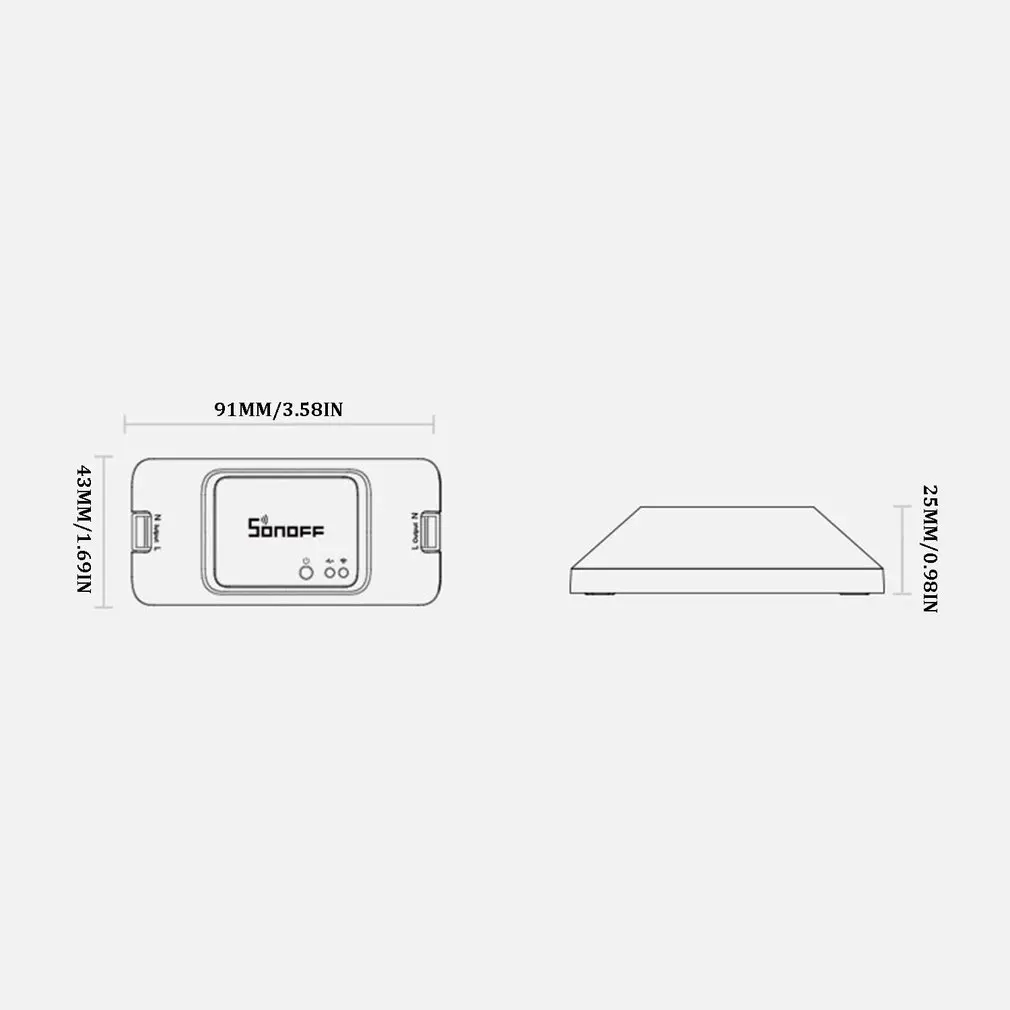 Базовый R3 RF DIY WiFi умный переключатель для домашнего светового контроллера для Alexa домашний контроллер с функцией синхронизации