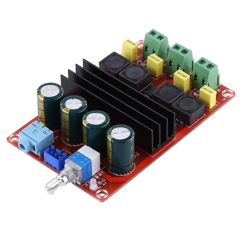 Power Amplifier Board High 2X 100W DC12-24V Dual Channel Digital Audio Stereo Amp XH-M190 | Электроника