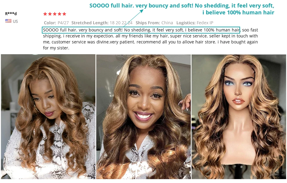 H43a225fc709d4795a66ff07b57e3c0edb Allove Highlight Bundles Brazilian Body Wave Human Hair Bundles 4/27 Honey Blonde Colored Brazilian Hair Weave Bundles 1/3/4 PCS Mallzona