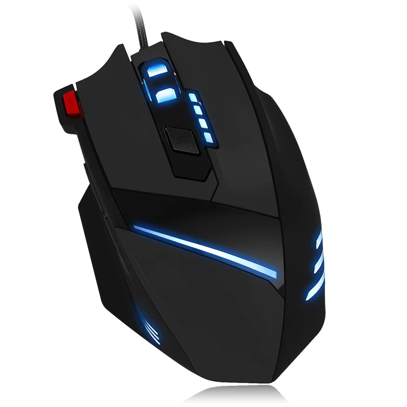 

VisTsing 7200 DPI USB Wired Gaming Mouse 7 Button LED Optical Gamer Mice for Laptop Computer Pc Mouse Ergonomic Game Mause