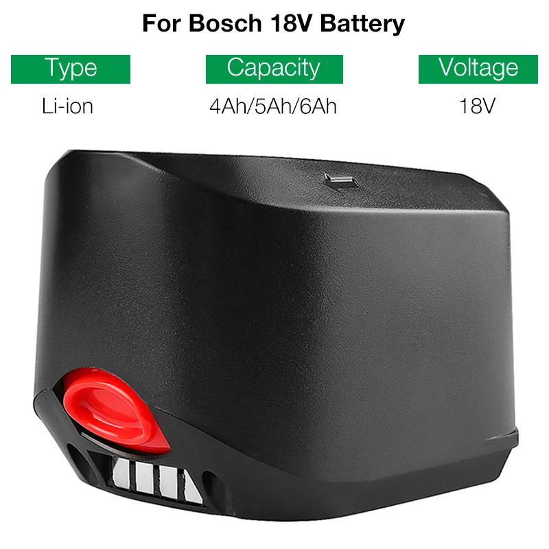 New 18v 3.0ah Lithium-ion Battery Pack Akku For Green Bosch Home And Garden  18v System Bosch Unlimited Vacuum Cleaners - Rechargeable Batteries -  AliExpress