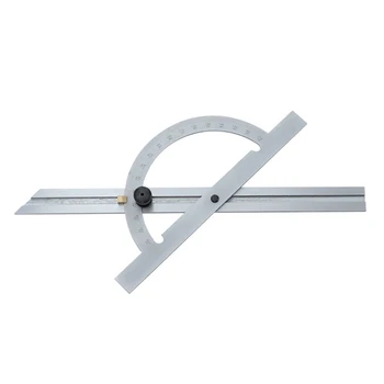 

10-170 Degree Stainless Steel Gauge Clear Scale Woodworking Portable DIY Measuring Tool Adjustable Protractor Home Angle Ruler